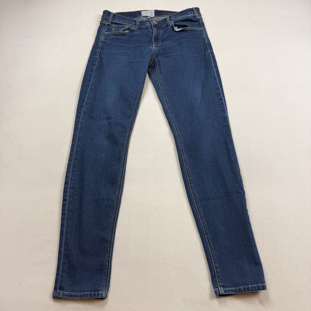 McGuire Denim Newton Skinny Jeans Women 28 Dark Indigo Blue Stretch Made in USA